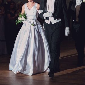 White Ball Gown with Pockets
